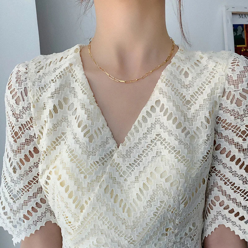 925 Sterling Silver Gold Necklace