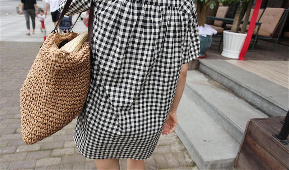 Beach Bag Rattan Woven