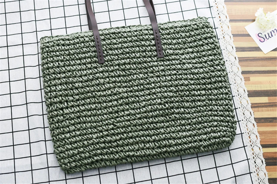 Beach Bag Rattan Woven