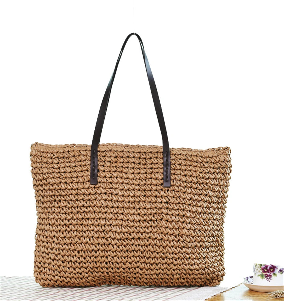 Beach Bag Rattan Woven