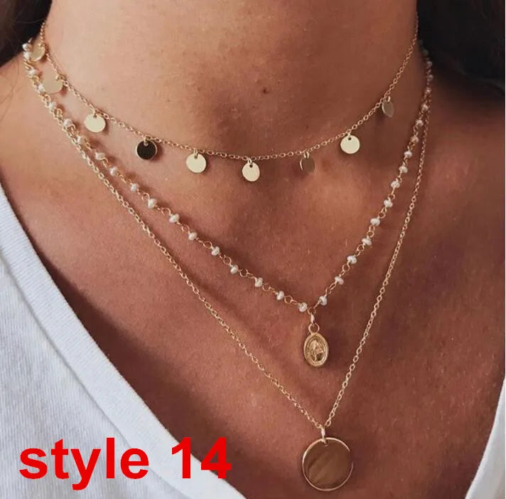 Women's Necklace Clavicle