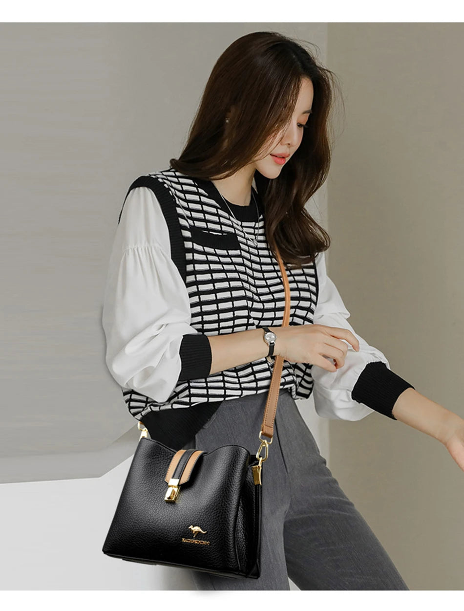 Casual Leather Cowhide