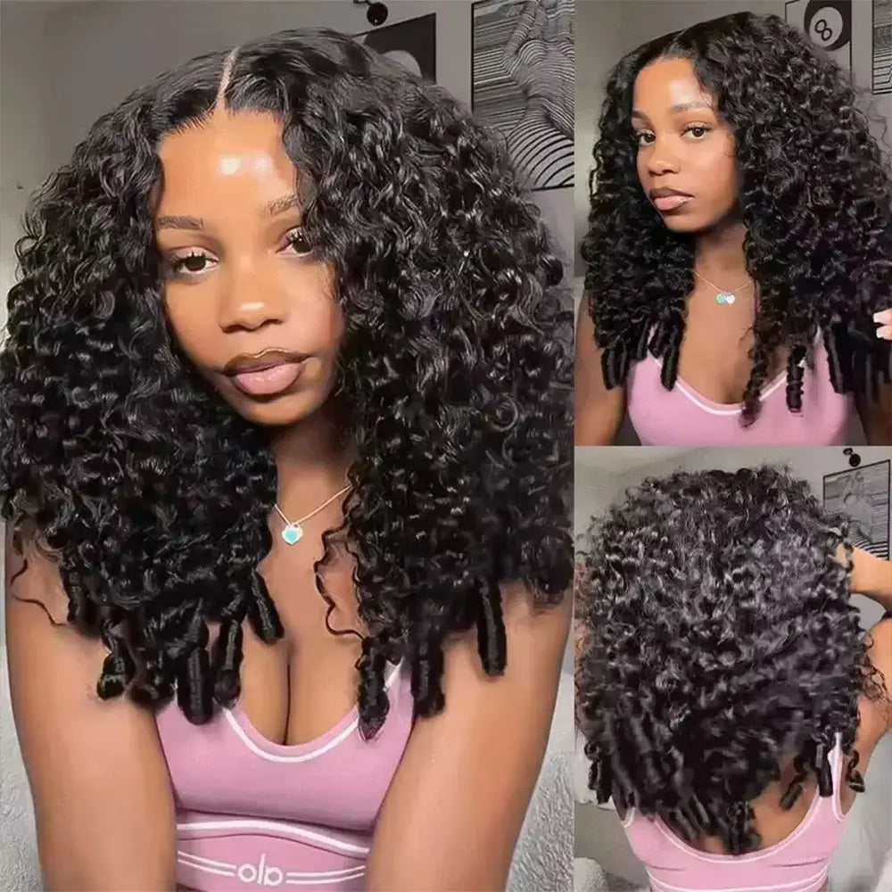 Jerry Curly Half Wig