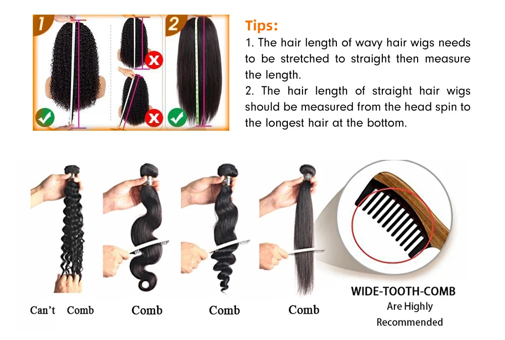 13x4 Transparent Lace Front Wigs