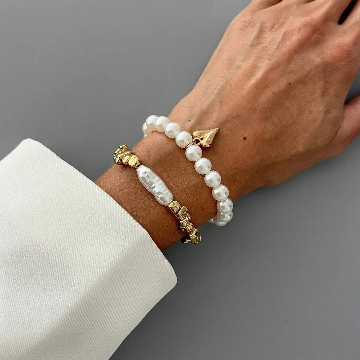 2Pcs/Set Elegant Imitation Pearl
