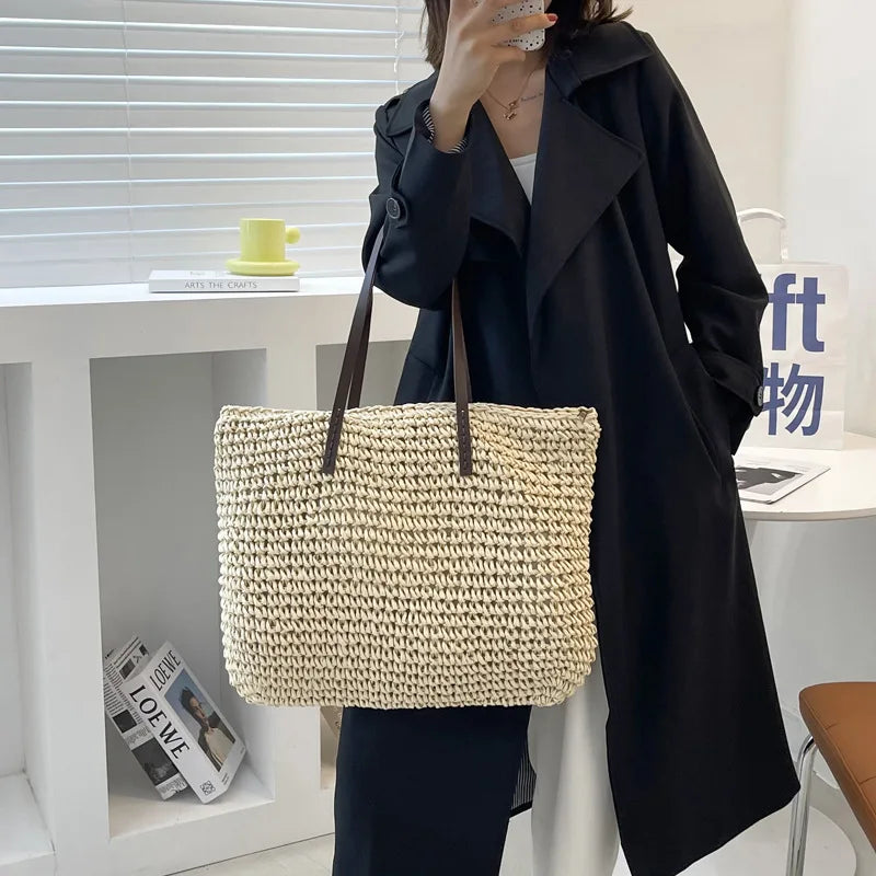 Beach Bag Rattan Woven