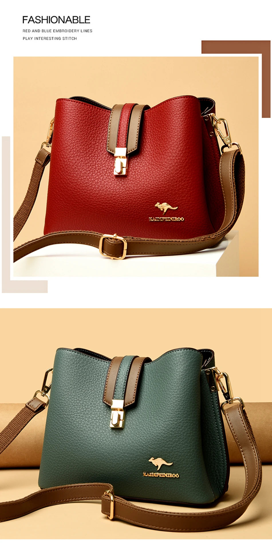 Casual Leather Cowhide