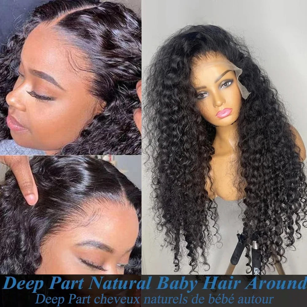 100% Deep Wave Frontal Wig