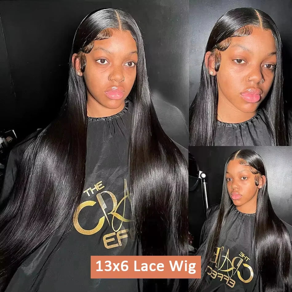 13x4 13x6 Straight Human Hair Lace Wigs