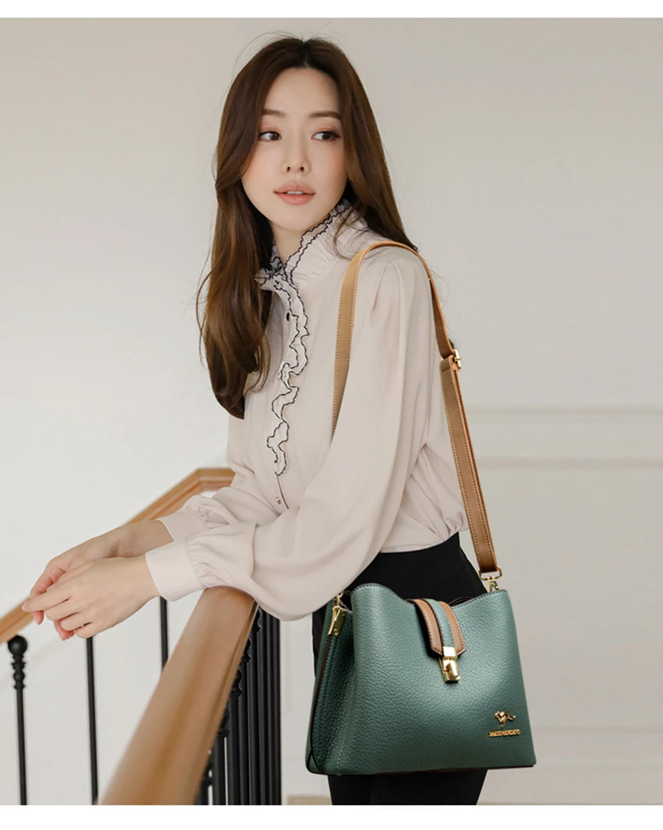 Casual Leather Cowhide