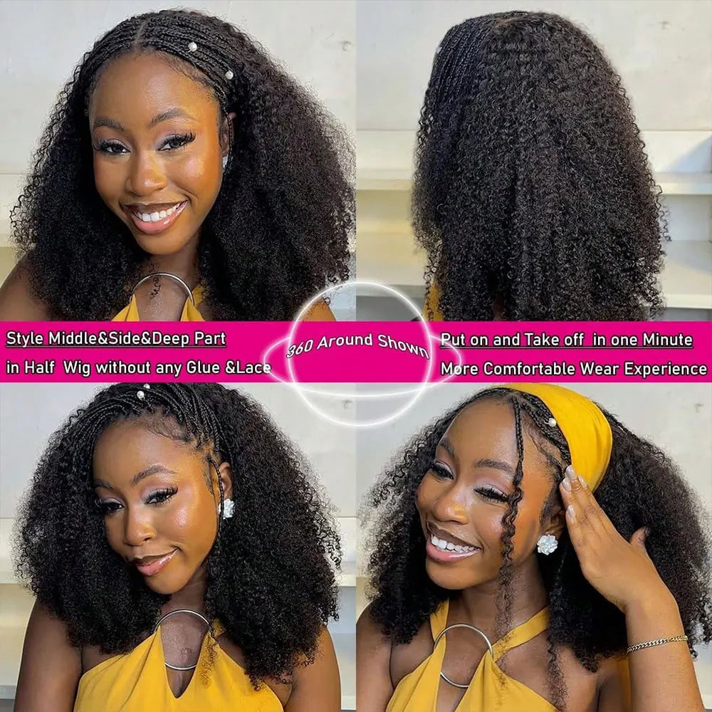 Jerry Curly Half Wig