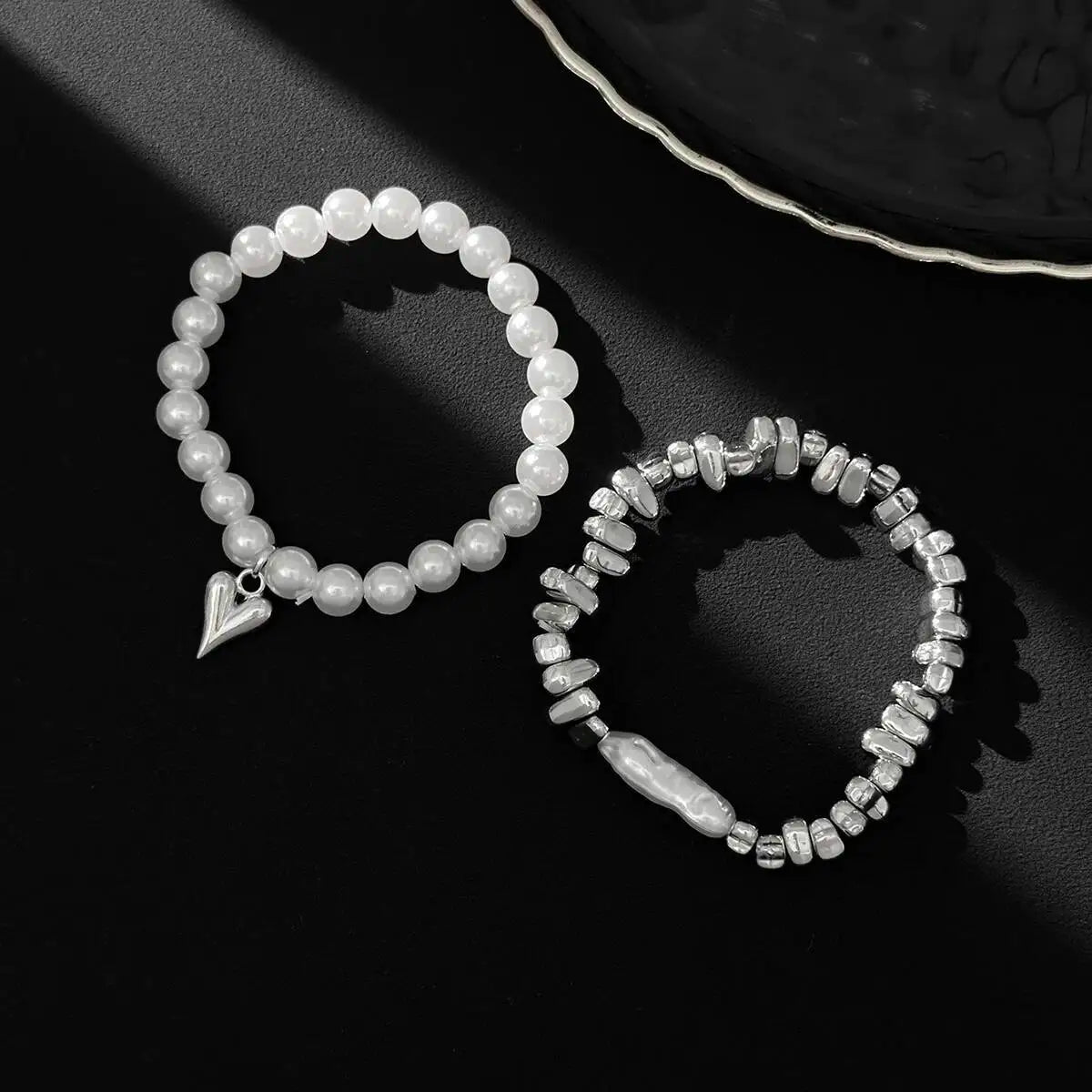 2Pcs/Set Elegant Imitation Pearl
