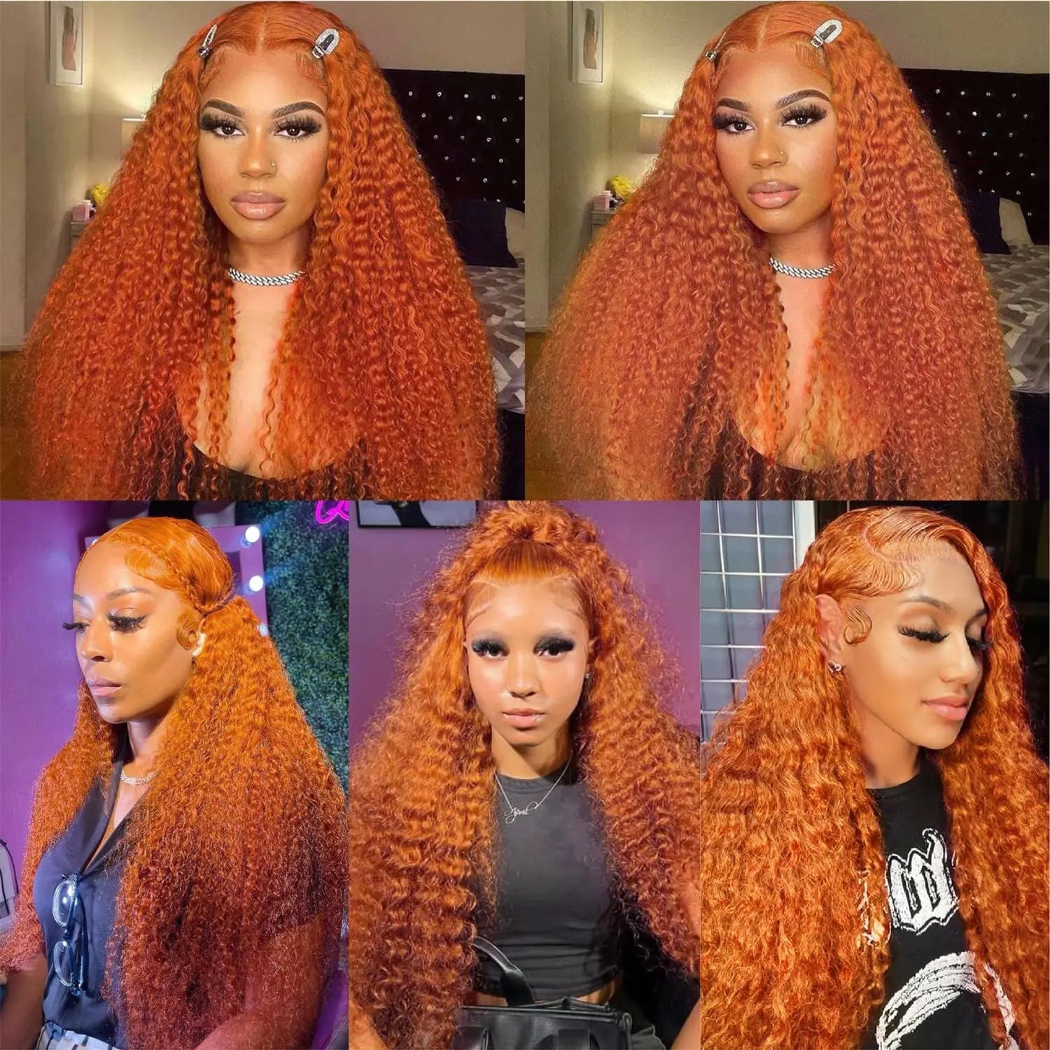 Ginger Orange Lace Front Wig