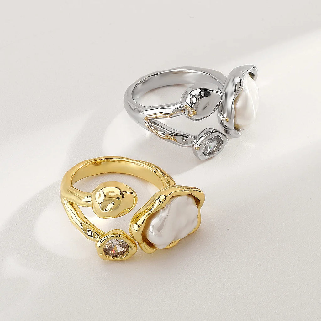 Vintage Baroque Pearl Ring