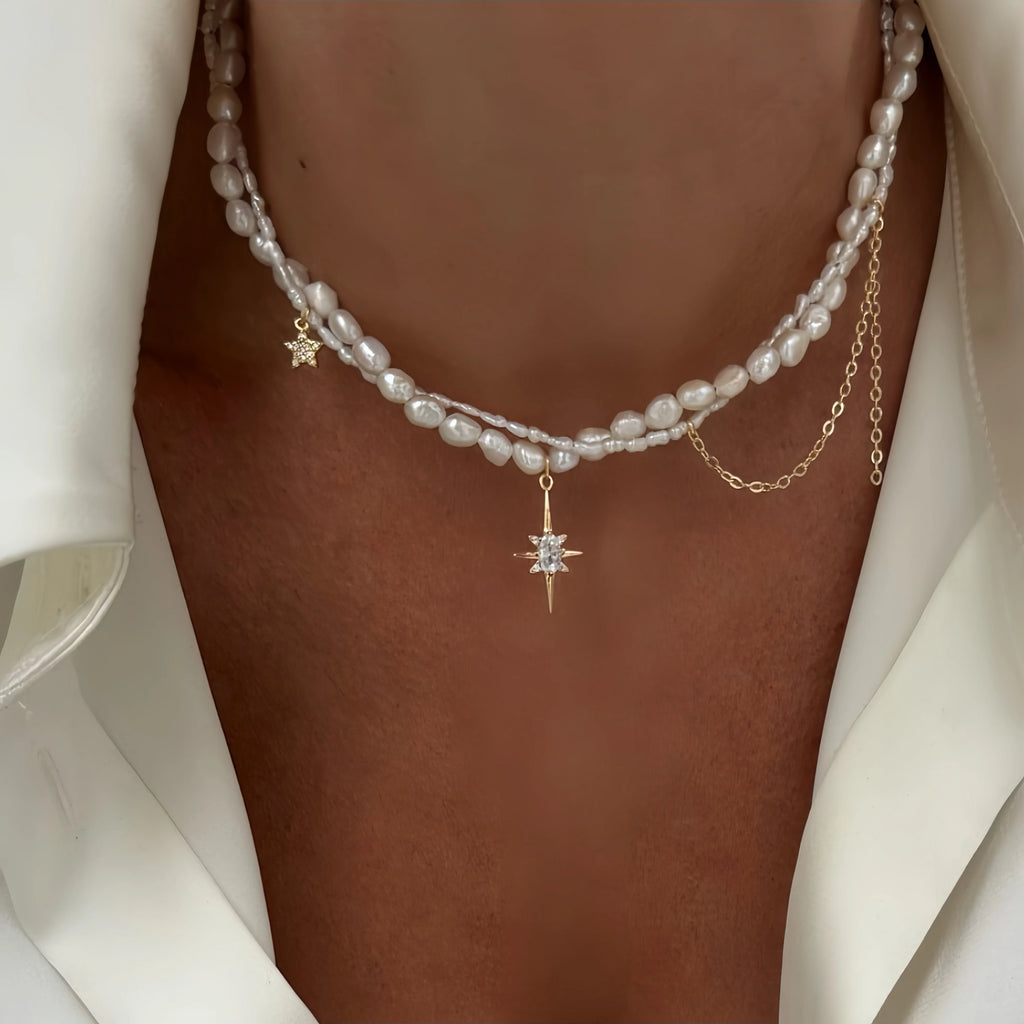 Minimalist Pearl Necklace