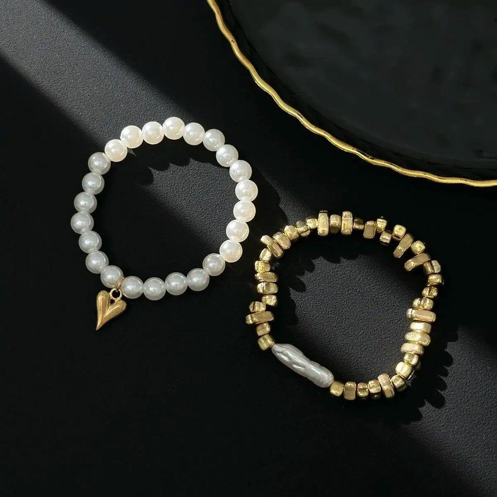 2Pcs/Set Elegant Imitation Pearl