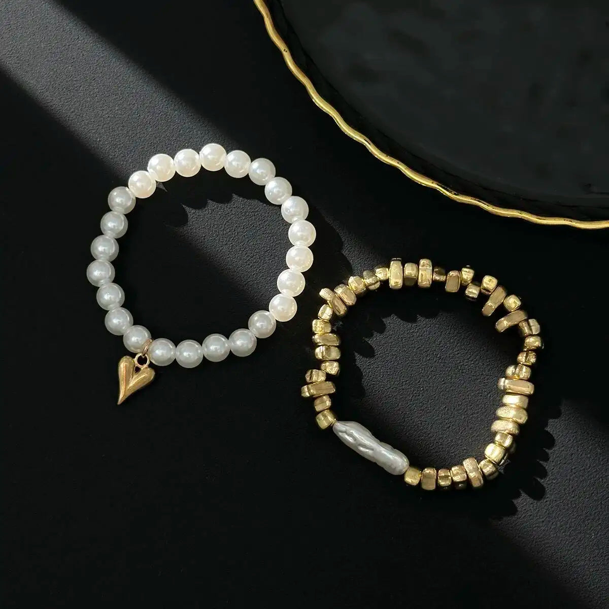 2Pcs/Set Elegant Imitation Pearl