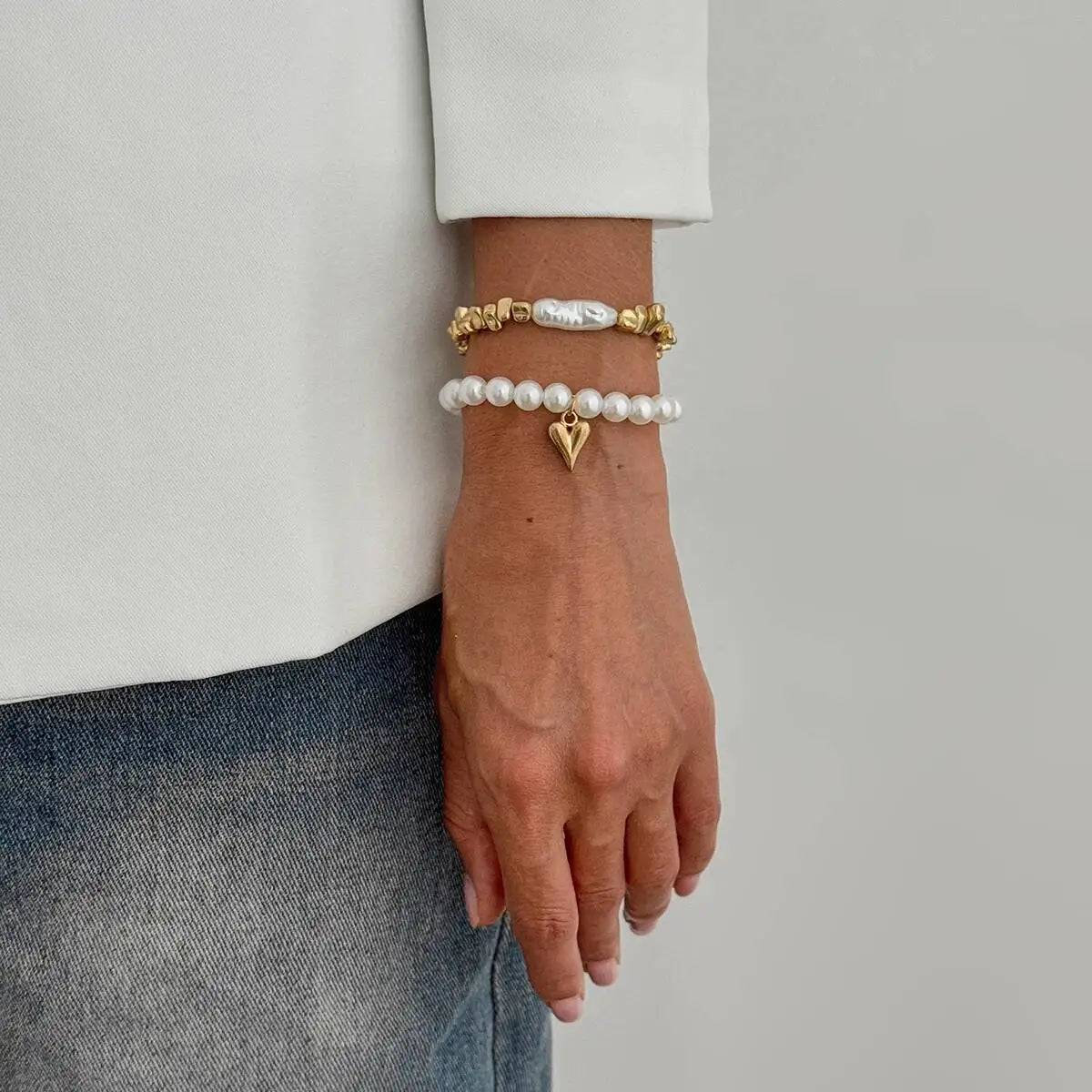 2Pcs/Set Elegant Imitation Pearl