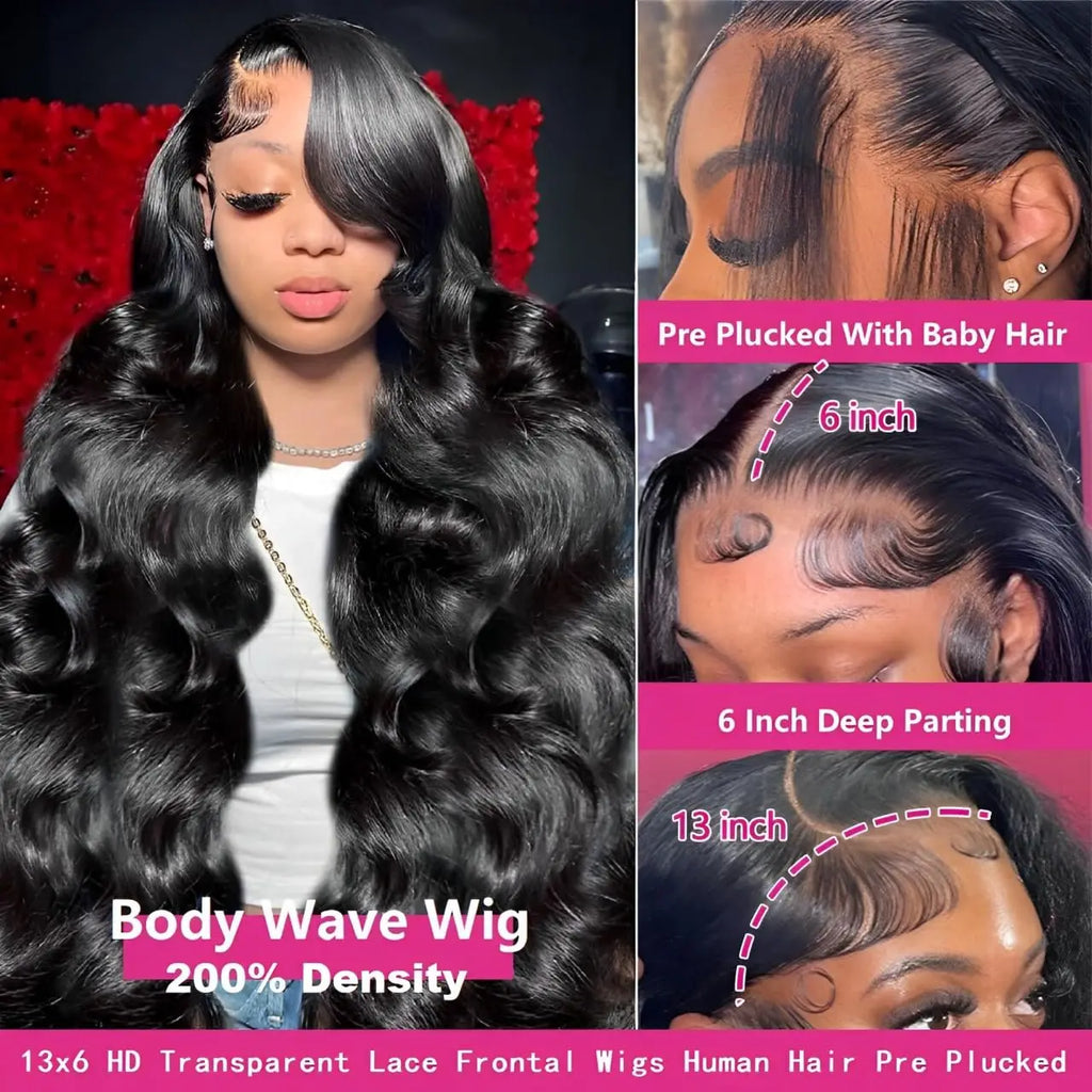 Frontal Wigs Pre Plucked Lace