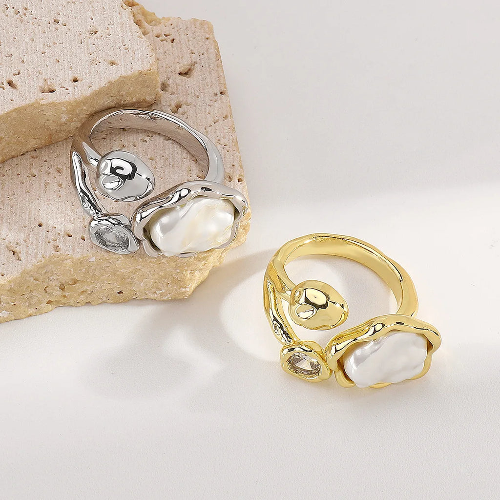 Vintage Baroque Pearl Ring
