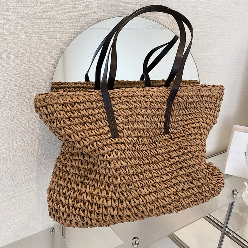 Beach Bag Rattan Woven