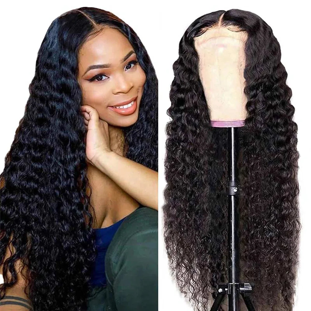 Deep Wave Virgin Human Hair Wig