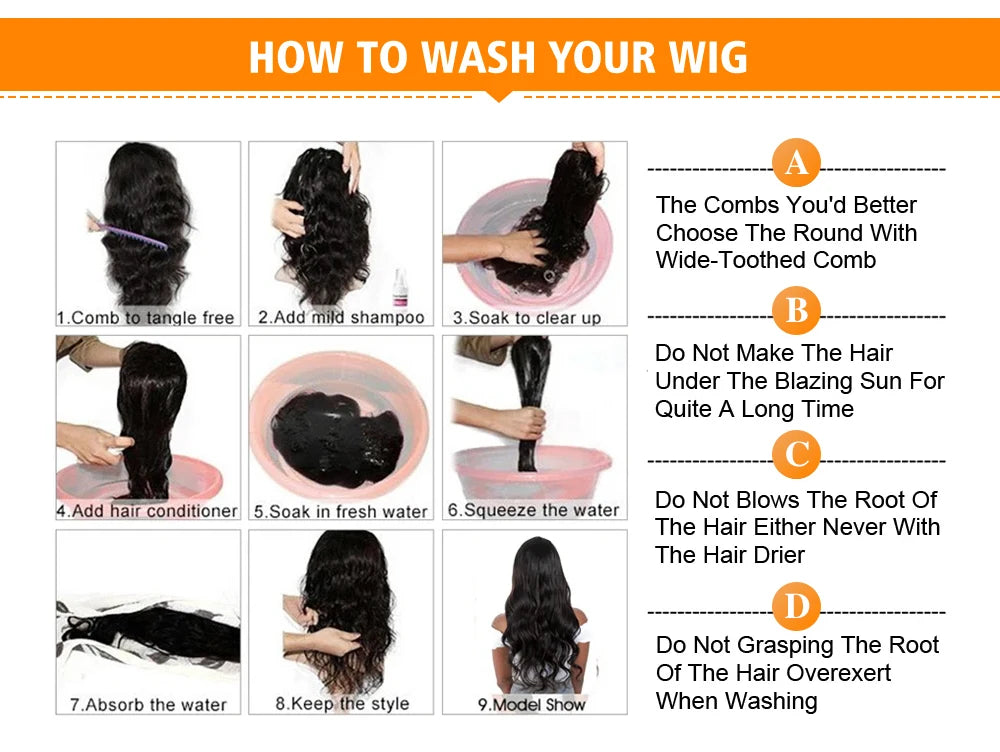 13x4 Transparent Lace Front Wigs