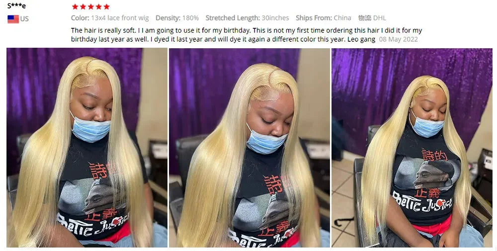 613 Colored Straight Human Hair