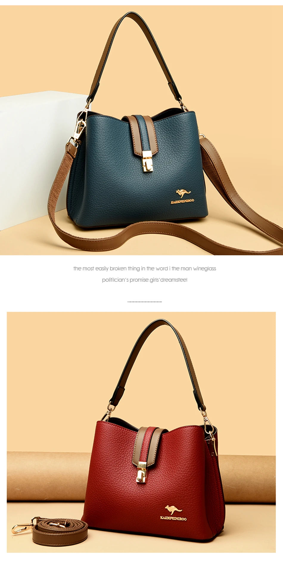 Casual Leather Cowhide