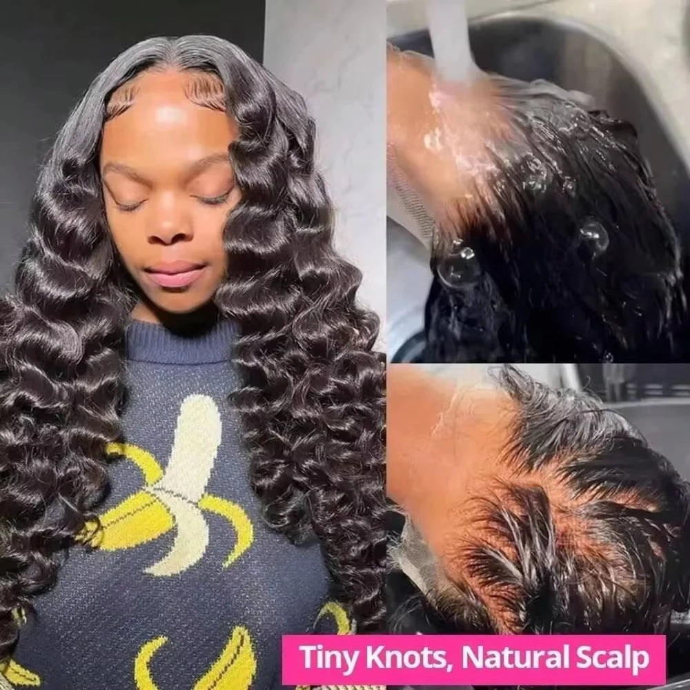 Deep Wave Virgin Human Hair Wig