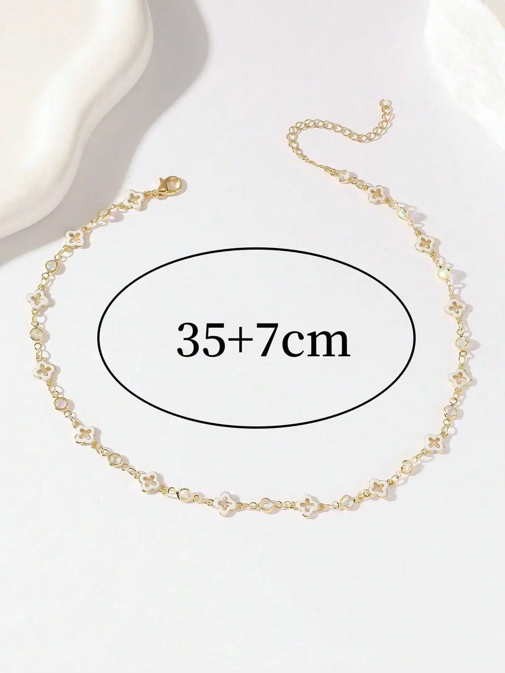 Women's Necklace, Flower Necklace.