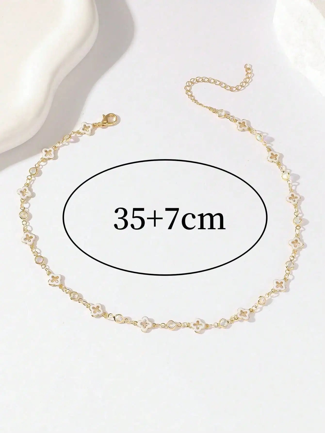Women's Necklace, Flower Necklace.
