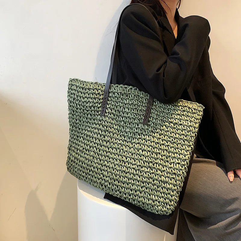 Beach Bag Rattan Woven