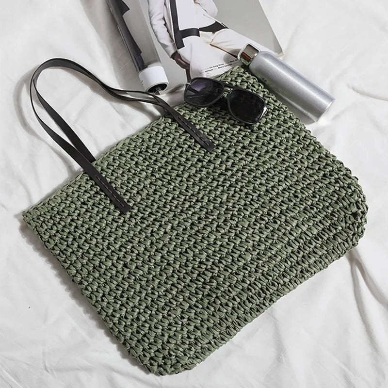 Beach Bag Rattan Woven
