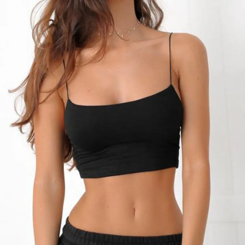 Tank Top Black Halter