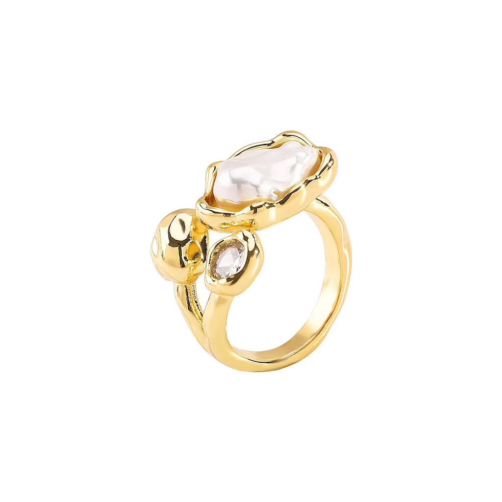 Vintage Baroque Pearl Ring