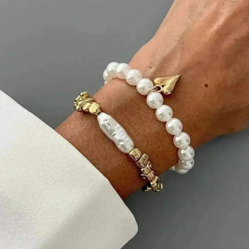 2Pcs/Set Elegant Imitation Pearl