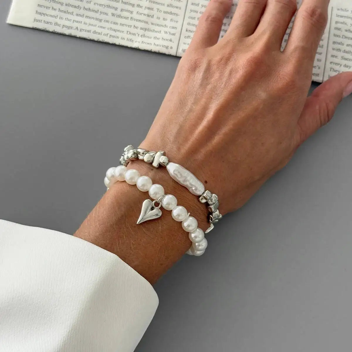 2Pcs/Set Elegant Imitation Pearl