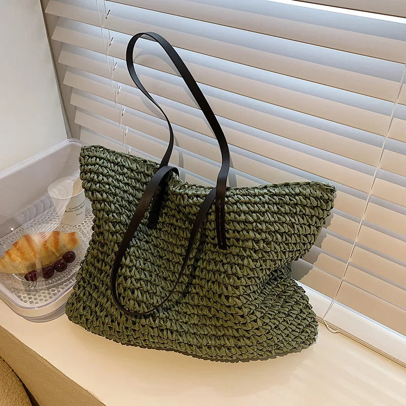 Beach Bag Rattan Woven