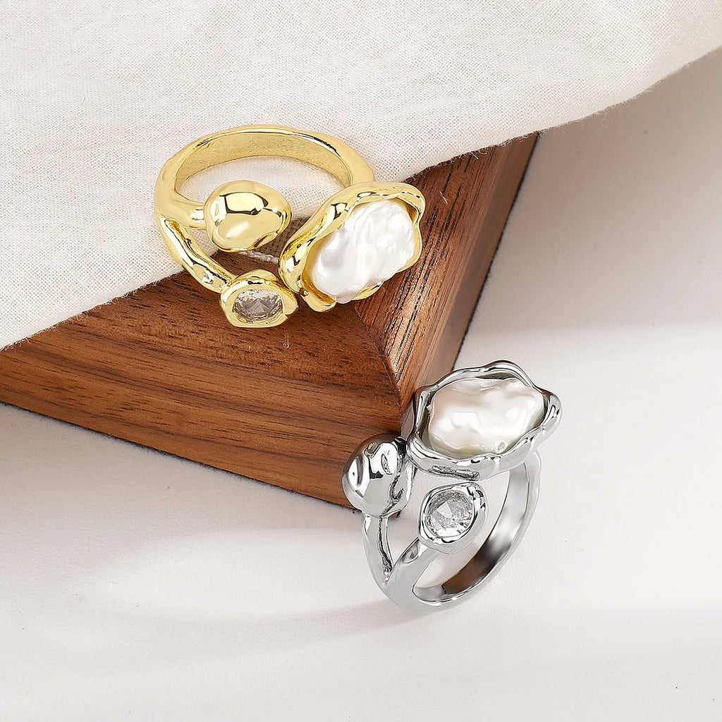Vintage Baroque Pearl Ring