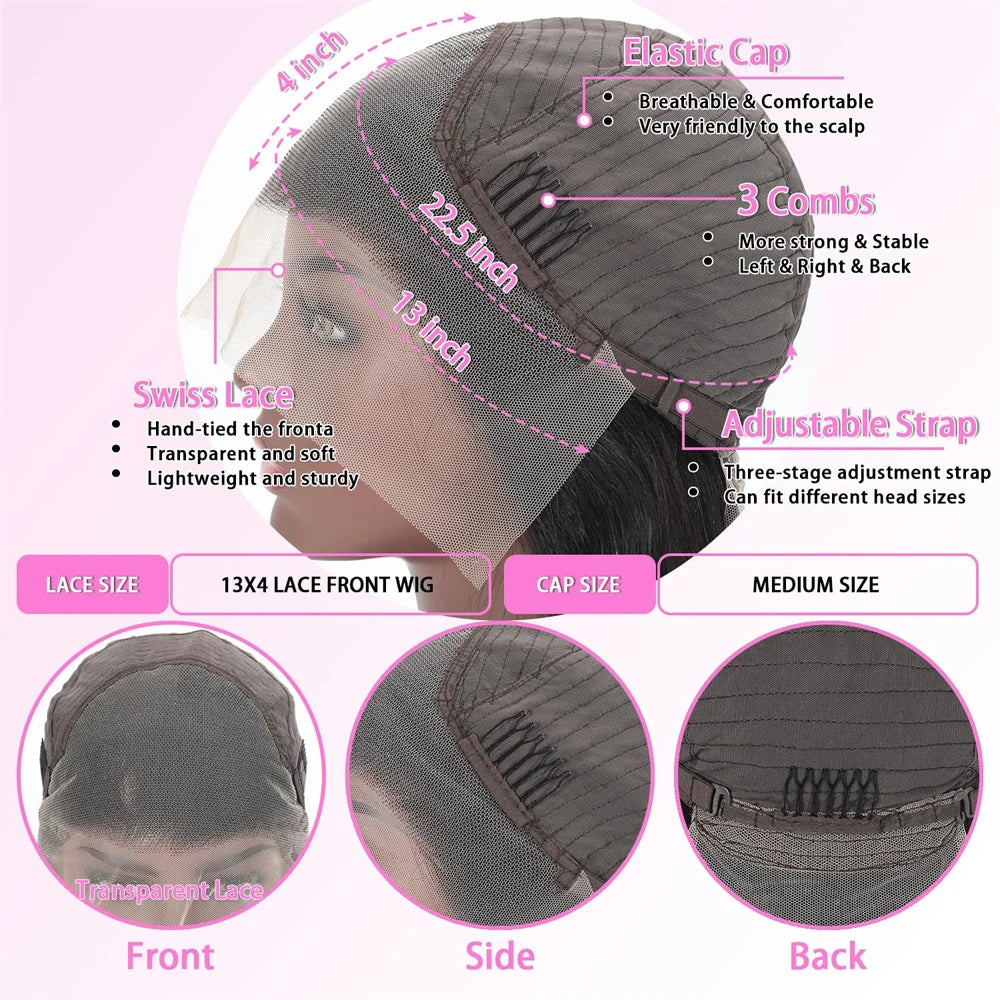 13x4 Transparent Lace Front Wigs