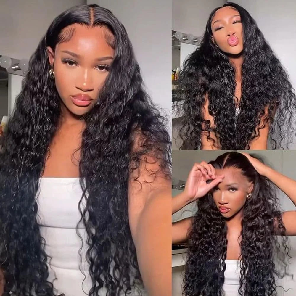 100% Deep Wave Frontal Wig
