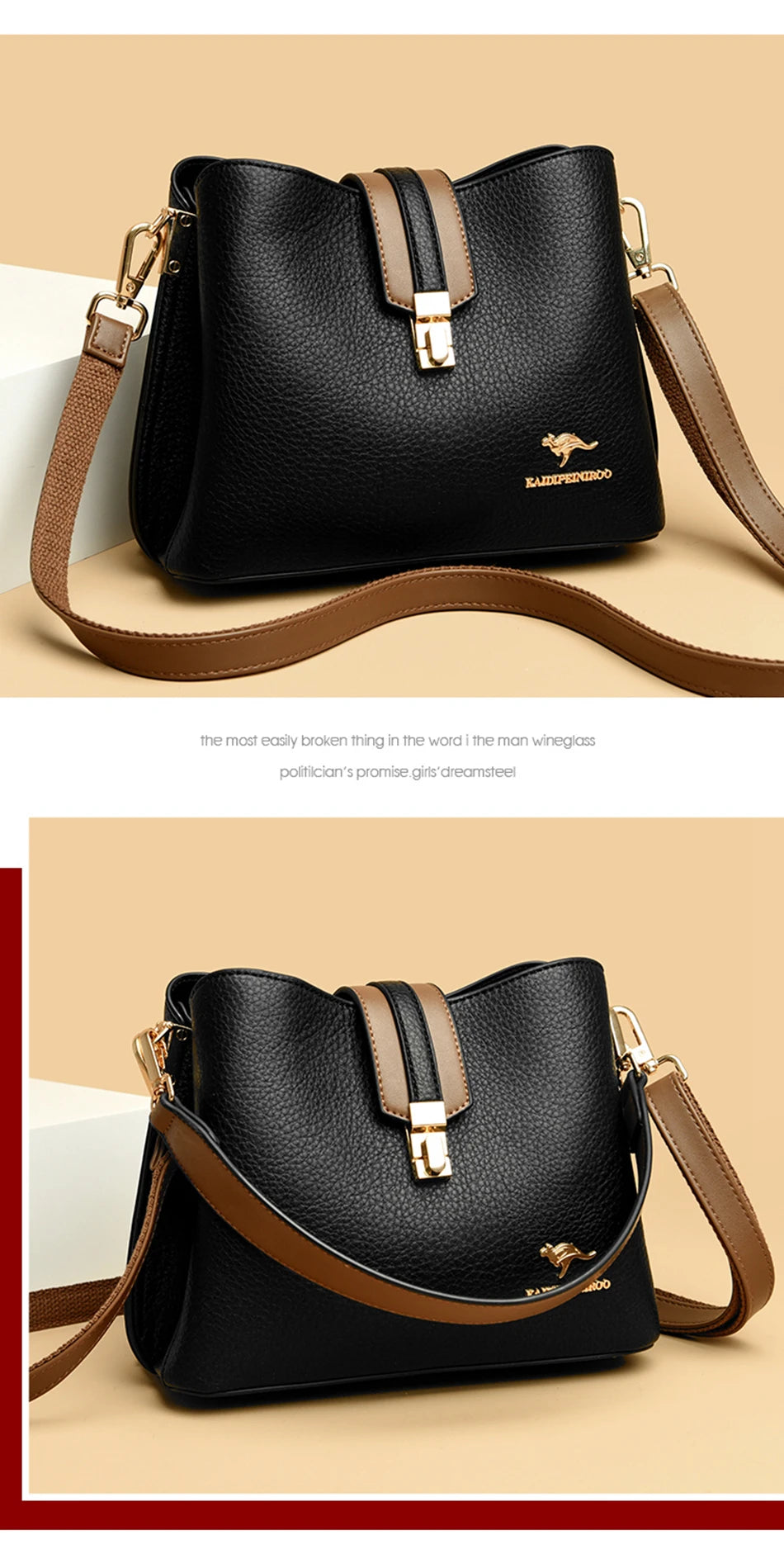 Casual Leather Cowhide