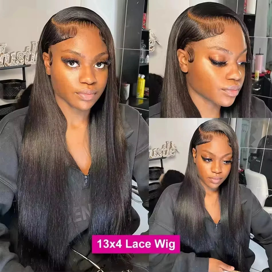 13x4 13x6 Straight Human Hair Lace Wigs