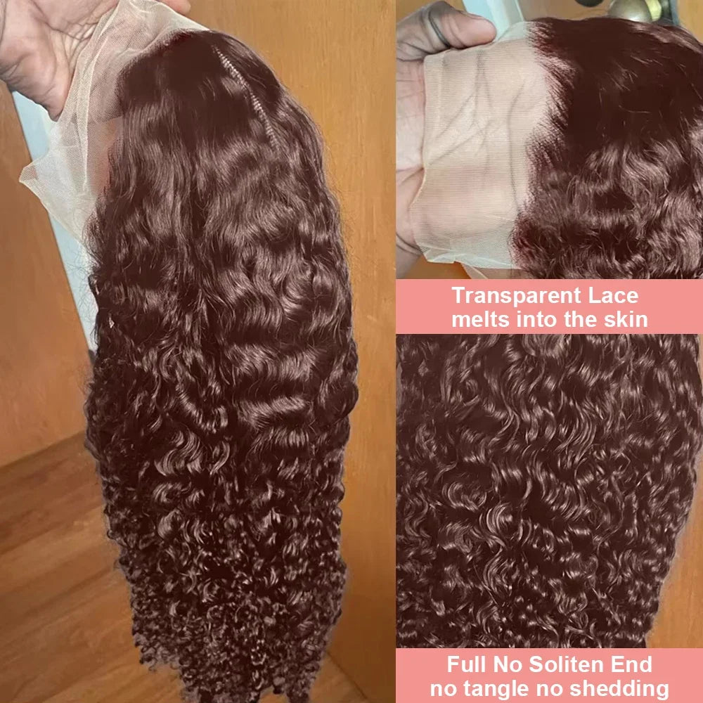 Curly Lace Frontal Wigs Pre Plucked